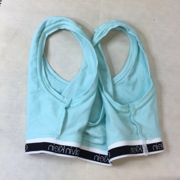 Calvin Klein Girls Blue/Teal Bralette NWOT Size Small - Picture 3 of 5